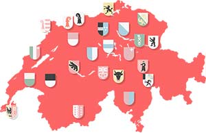 Map of Food Shops in Switzerlang