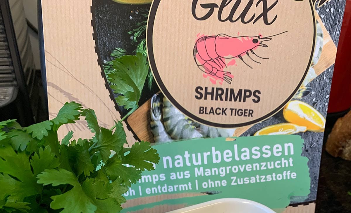 Glx Black Tiger shrimps degustation